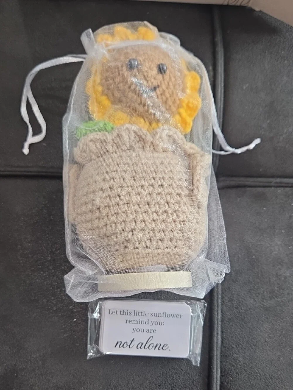 A Little Sunshine Sunflower Crochet Gift With Meaningful Messages